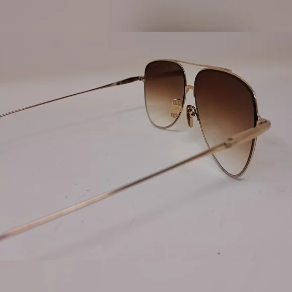 Dita Moddict DTS144-02 Aviator White Gold Brown  Gradient Gucci Mane 61-14-140 - Picture 13 of 15